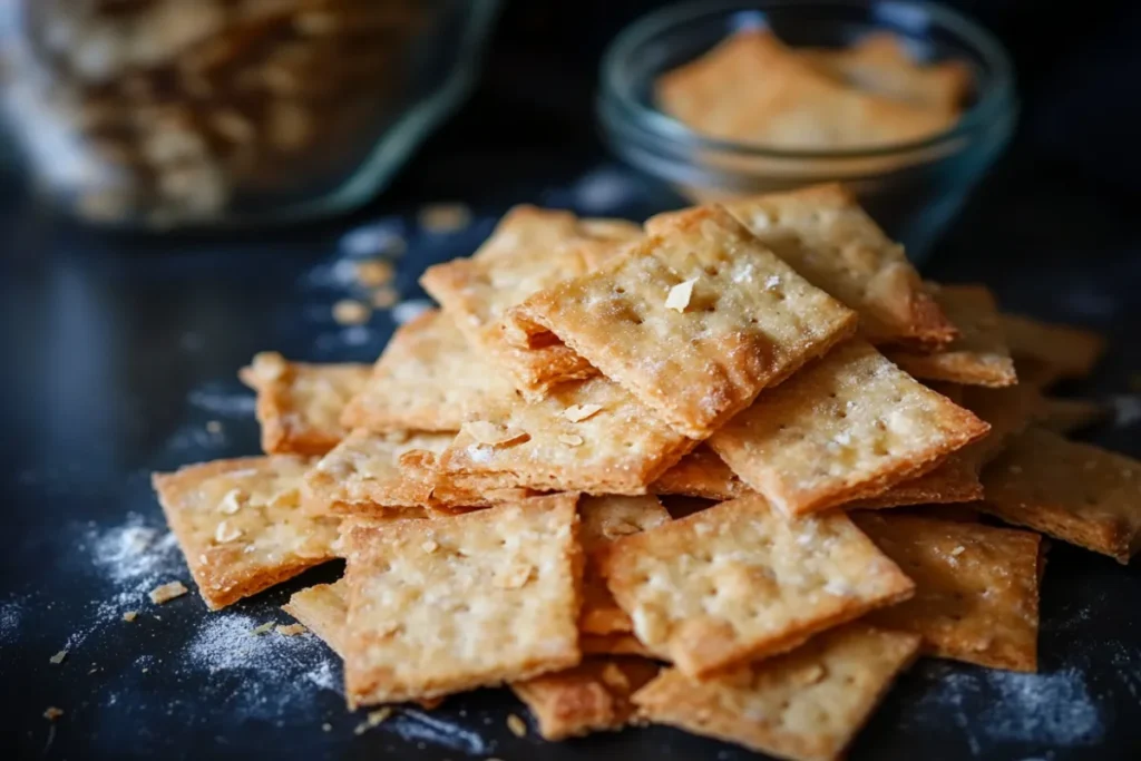 Sourdough Discard Cheese Crackers