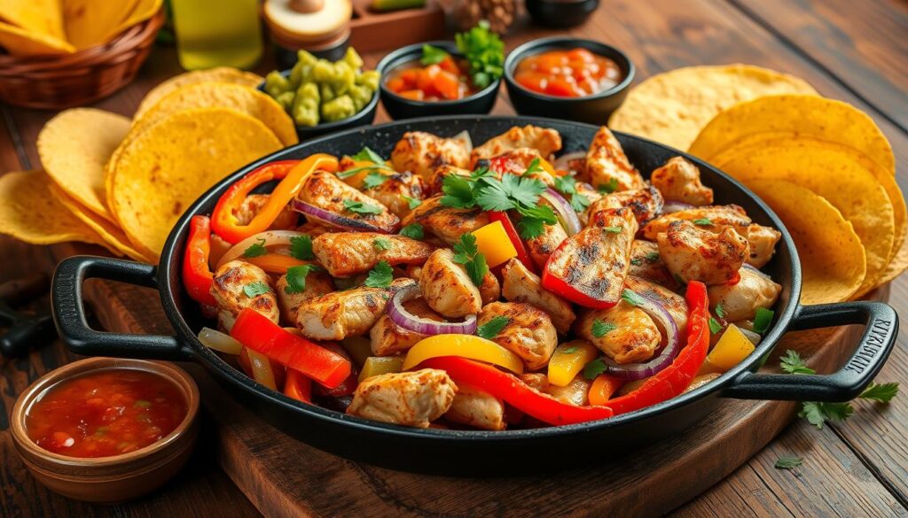 chicken fajitas