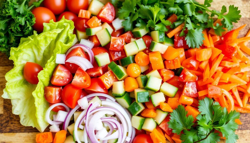 chopped salad ingredients