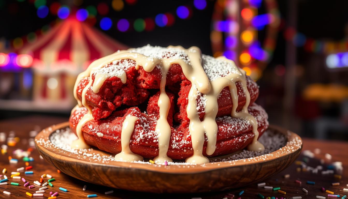 easy red velvet funnel cake recipe using box cake mix