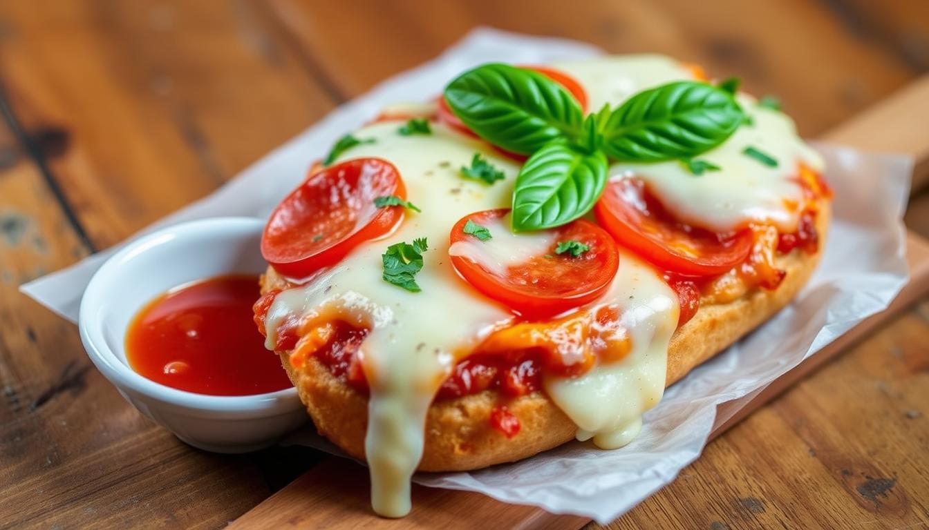 pizza bagels