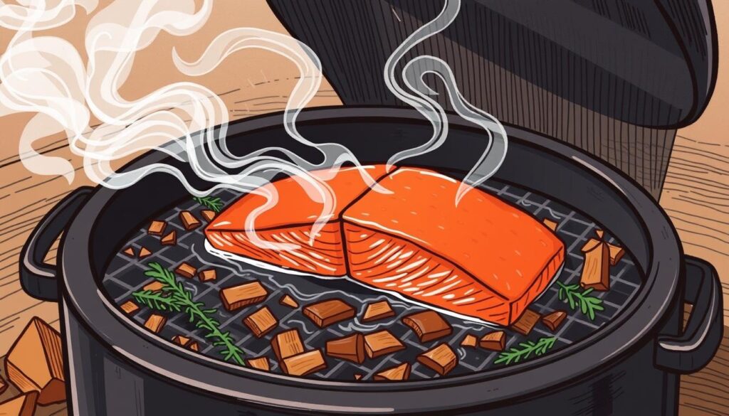 salmon smoking process