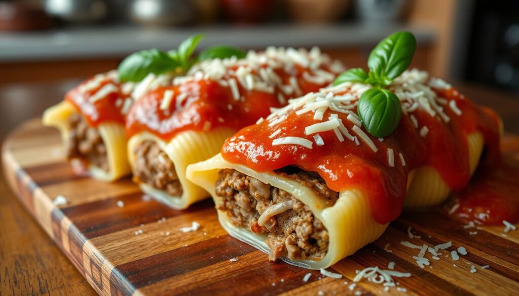 stuffed shells recipe with meat