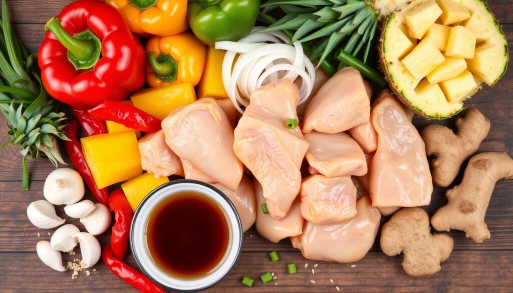 sweet and sour chicken ingredients