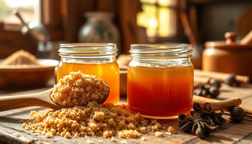 How much brown sugar to replace honey?