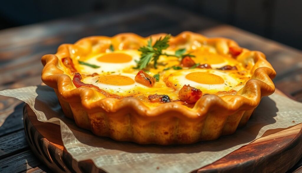 Savory breakfast pie