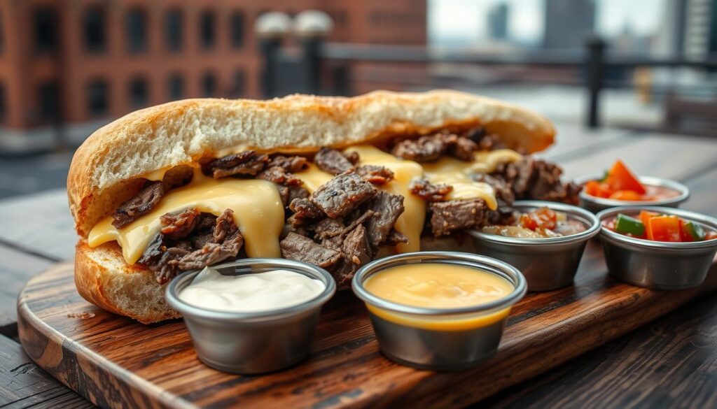 Traditional Philly Cheesesteak sauces