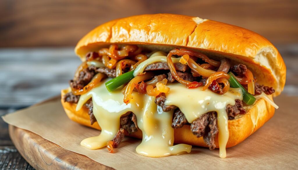 What sauce goes on Philly Cheesesteak?