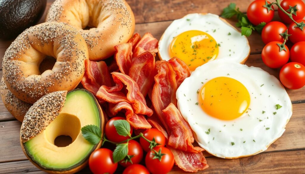 breakfast bagel recipe ingredients