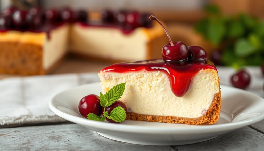 cherry cheesecake