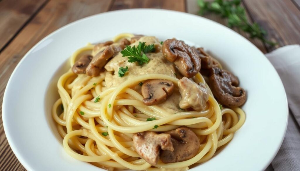 chicken marsala fettuccine