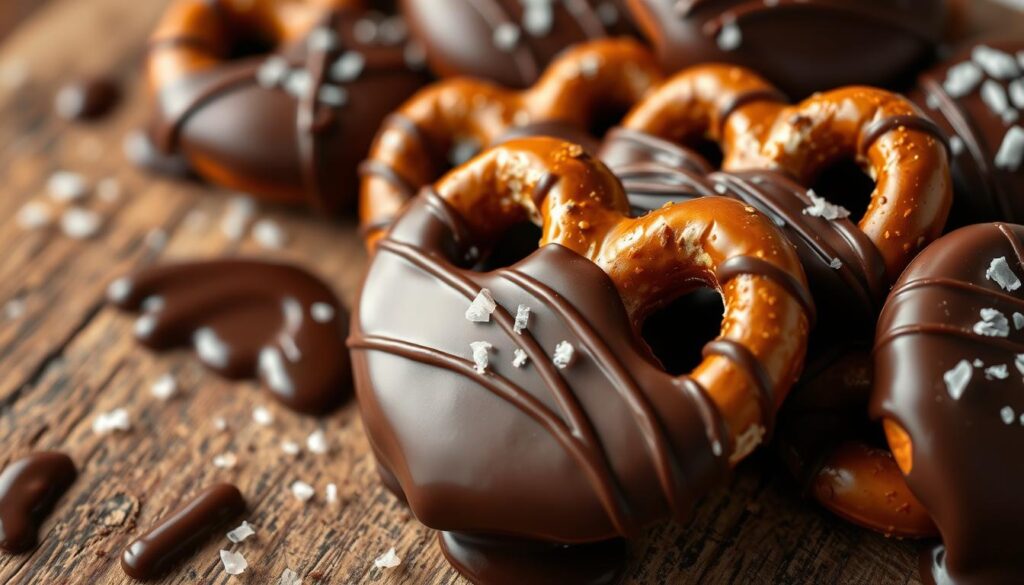 chocolate and pretzels