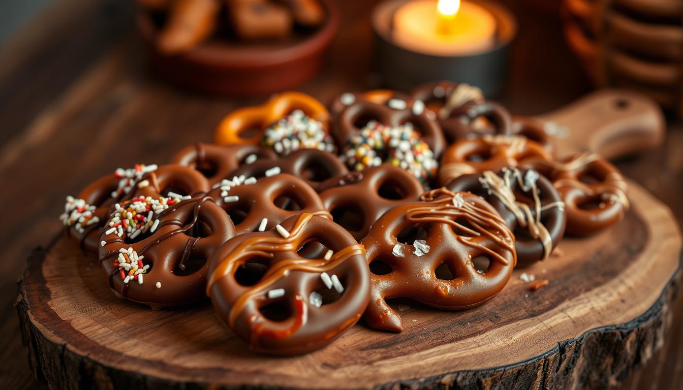 chocolate covered pretzels