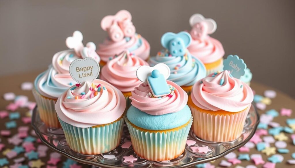 gender reveal cupcake designs