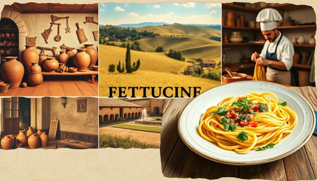 history of fettucine