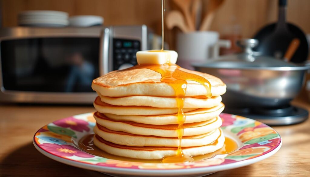 how to reheat pancakes