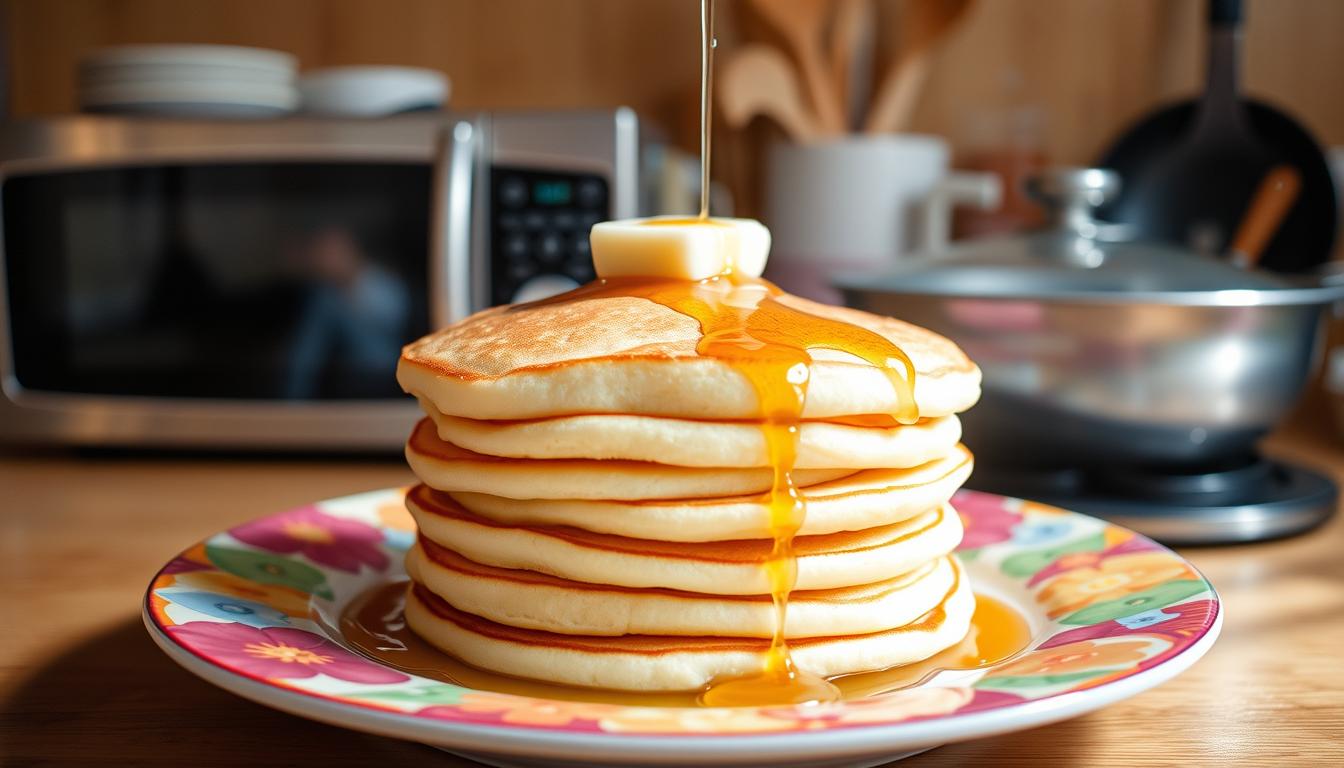 how to reheat pancakes