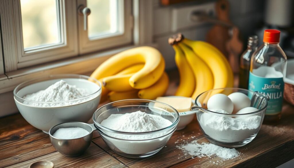 ingredients for banana bread