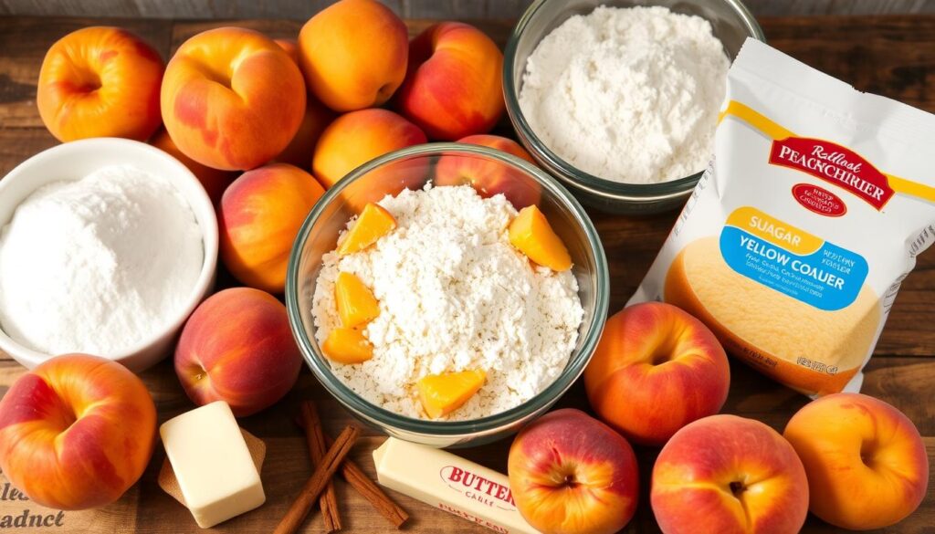 peach cobbler ingredients