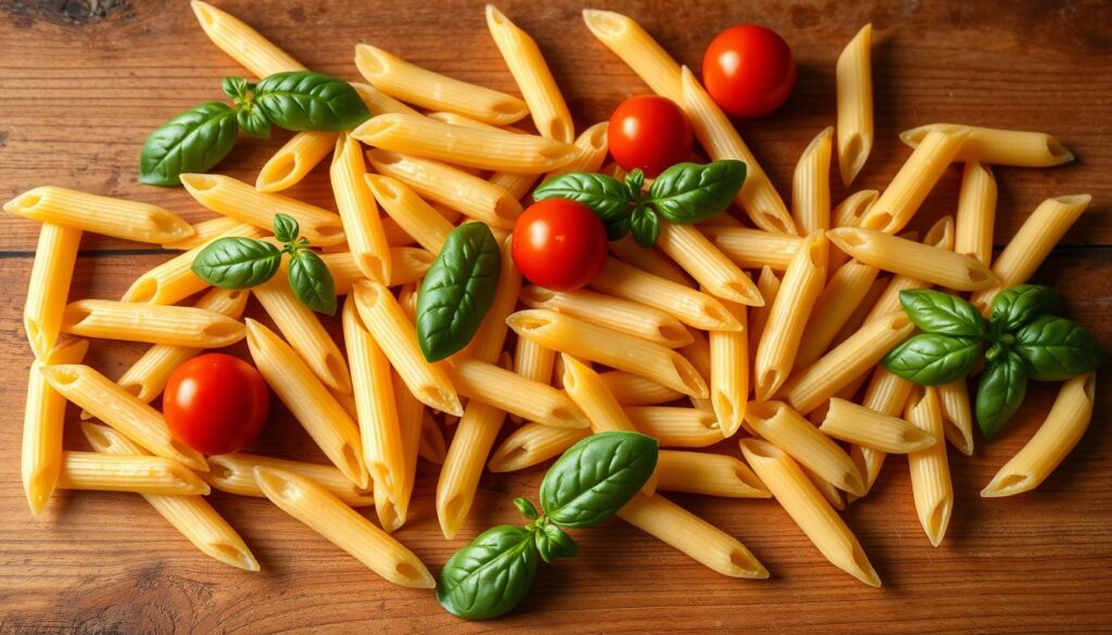 penne pasta shapes