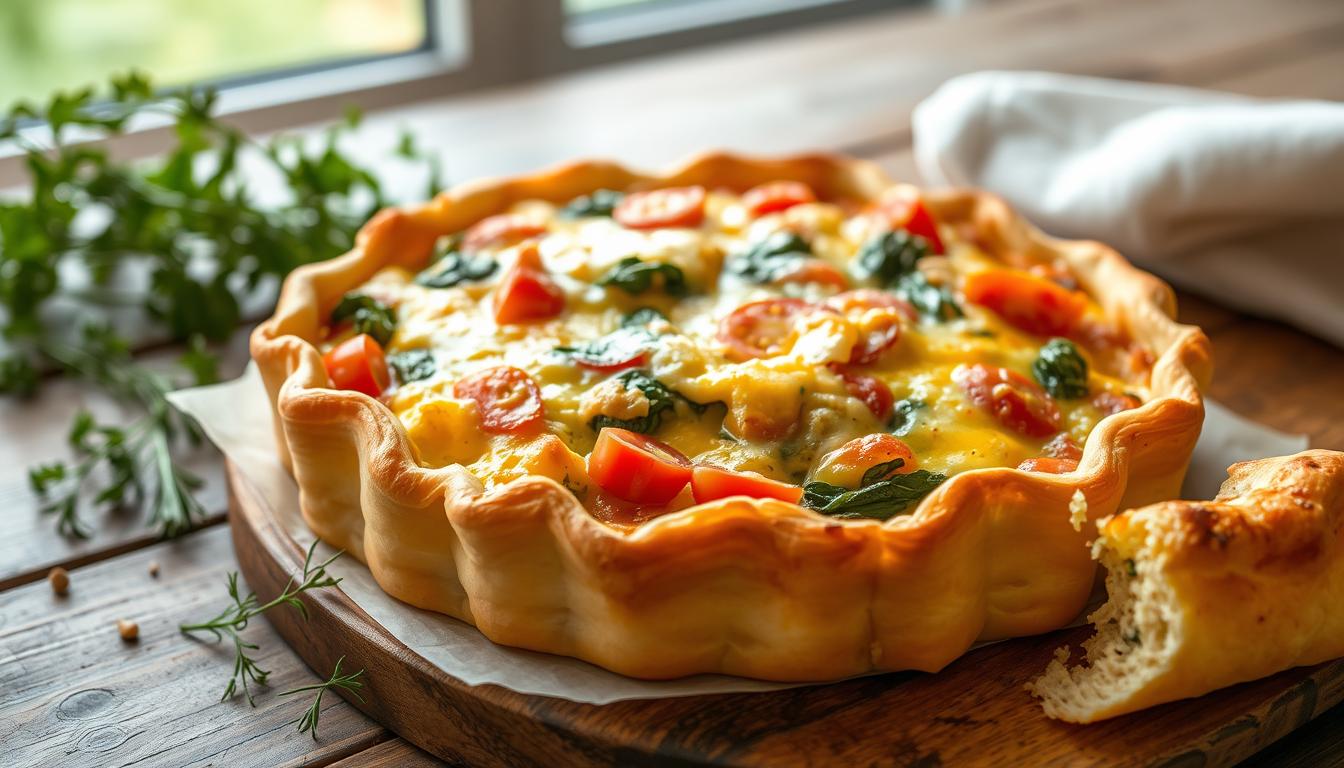 puff pastry breakfast quiche